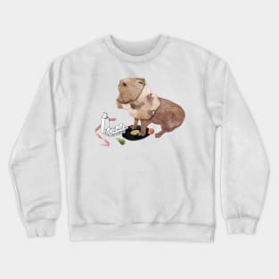 Capybara went shopping Crewneck Sweatshirt